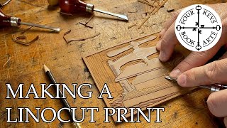 Making A Linocut Print from Start to Finish  Featuring Mr Ritchie [upl. by Sellihca921]