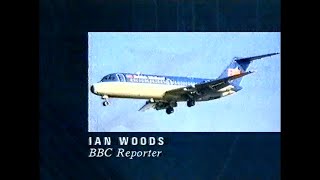 BBC newsflash breaking news of the Kegworth air crash January 1989 Michael Buerk [upl. by Namien]