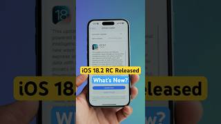 iOS 182 RC now available with these new features ios18 iphone appleintelligence shorts [upl. by Rosalynd537]