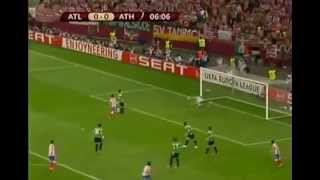 Atletico de Madrid 1 0 Athletic Gol del Falcao Final UEFA Europa League 2012 [upl. by Nyliahs]