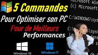 COMMENT OPTIMISER WINDOWS 10 11 POUR RENDRE SON PC PLUS RAPIDE AVEC 5 COMMANDES [upl. by Amarette53]