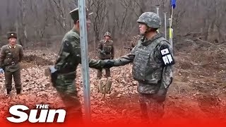 North and South Korea join roads after 14 years [upl. by Jarv331]