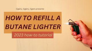 How to refill a butane lighter  how to tutorial [upl. by Aihsikal]