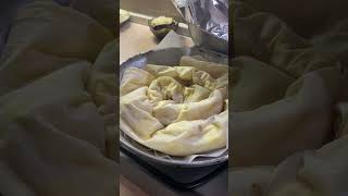 Bulgarian banitsa  cooking process [upl. by Otrevlig]