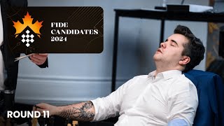 GM Ian Nepomniachtchi wins against Vidit and is back in the sole lead in FIDE Candidates [upl. by Atiuqal]