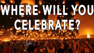 Experience Loy Krathong and Yee Peng 2024 Free Festivities in Chiang Mai at Nong Bua Doi Saket [upl. by Notgnilliw]