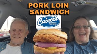 Culvers Pork Loin Sandwich Review foodreview fastfood fastfoodreview culvers tastetest [upl. by Kciremed]