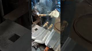 Making Machete trending handmade swordmaking shortvideo sword makingsword blade knife [upl. by Dachy]