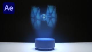 Star Wars Hologram Effect Tutorial  AFTER EFFECTS [upl. by Nisaj]