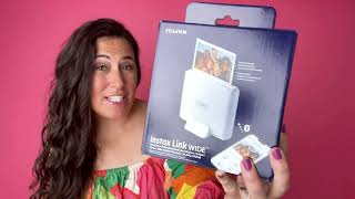 Reviewing the Instax wide instant printer and showing the details photography photo printer [upl. by Ellerrad]