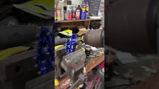 Custom Fitting Full Size Dirt Bike Pegs To My 110cc Pit Bike [upl. by Ahsinek]