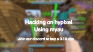 Hacking on hypixel using myau [upl. by Ahsyla819]