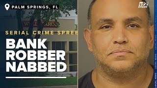 Serial bank robber nabbed Man arrested for alleged spree across Palm Beach County [upl. by Nived]