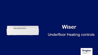 Wiser  Underfloor Heating Controls [upl. by Stephi557]