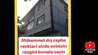 DIŞ CEPHE BOYA RENKLERİ [upl. by Okeim]