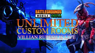 BGMI live Unlimited Rooms  Villain Rupesh is Back  bgmilivebgmirankpush dailyroommatch Day 3 [upl. by Doggett]