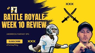 Underdog Fantasy Battle Royale Week 10 Review [upl. by Augy]