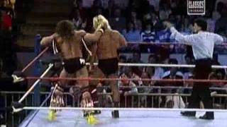 Ultimate Warrior Vs Greg The Hammer Valentine 1989 WWF [upl. by Perseus181]