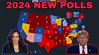 2024 ELECTORAL MAP BASED ON THE NEW POLLS [upl. by Charbonnier528]