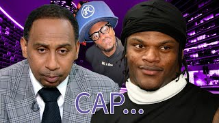 Lamar Jackson CALLS OUT Stephen A Smith for LYING [upl. by Aillicec]