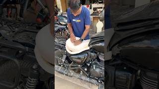 RE meteor 350 bucket seat Modification royalenfieldmeteor350 seatmodification seatmaker seatbike [upl. by Vashti764]