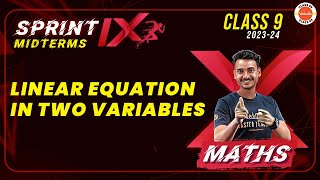 Sprint IX  Linear Equation in Two Variables Class 9 Important MCQs NCERT Class 9th Maths CBSE2024 [upl. by Belda]