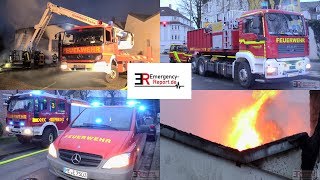 GROSSBRAND IN HAAN  Lagerhalle im Vollbrand  Großeinsatz  Starke Rauchentwicklung [upl. by Yrehc]