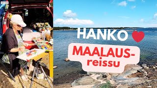 Maalausreissu Hankoon  maalaus ideoita [upl. by Neyr]