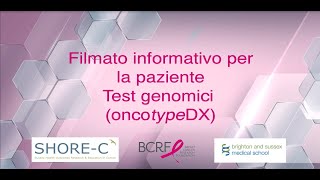 Understanding your Oncotype DX test result A short patient information film Italian [upl. by Acima618]