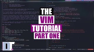 The Vim Tutorial  Part One  Basic Commands [upl. by Neyugn]