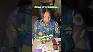 ♋️ Cancer tarot ☠️ No longer dealing with these fake friends cancertarot cancerhoroscope cancer [upl. by Ahsinyd]