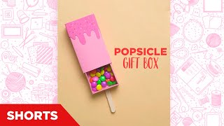 Popsicle Gift Box  Matchbox Crafts  DIY Gift Ideas  Chocolate Box  Best Out of Waste  Shorts [upl. by Wenn]