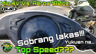 MIO 4V Top Speed  AEROX 180cc KAWAWA [upl. by Ynatterb]