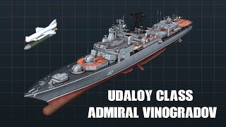 Udaloy Class Russian Destroyer quotAdmiral Vinogradovquot in Action Cold Waters Gameplay [upl. by Cherida534]