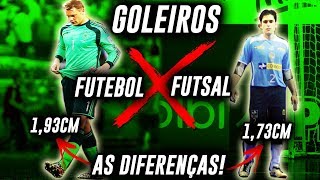 GOLEIRO FUTSAL X GOLEIRO FUTEBOL  QUAIS A DIFERENÇAS [upl. by Mainis863]