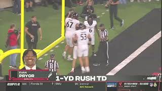 Football Highlights  CIncinnati 41 Texas Tech 44  ESPN  9282024 [upl. by Anahsal]