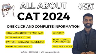 All about CAT 2024  Syllabus  Eligibility  Prep Strategy  Free Resources CAT  cat2024 [upl. by Chinua]