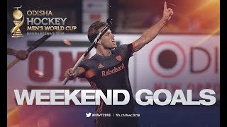 ALL THE GOALS From the Weekend  Odisha Mens Hockey World Cup Bhubaneswar 2018 [upl. by Sprage]