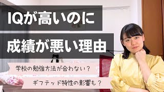 学校の成績が低いギフテッドっているの？【高IQ】【内申点】 [upl. by Sudnor]