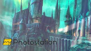 Hogwarts Castle Glass Wall Art [upl. by Xonnel]