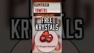 Towers of Time Rewards Explained FREE Dragon Krystals shorts [upl. by Akived]