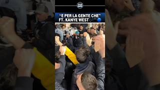 CURVA NORD  “E PER LA GENTE CHE” FT KANYE WEST COLLAB DELL’ANNO⚫️🔵 shorts [upl. by Guerin326]