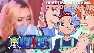 NAMIS BACKSTORY 😭  One Piece Episode 34 35 amp 36 Reaction [upl. by Lawton]