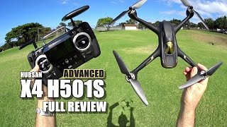 HUBSAN X4 H501S ADVANCED  Full Review  Unbox Inspection Setup Flight Test Pros amp Cons [upl. by Akinert512]