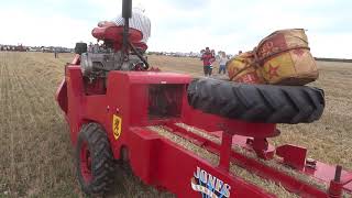 Jones Minor SP Baler at Casterton Vintage Harvest event 2021 [upl. by Hogen]