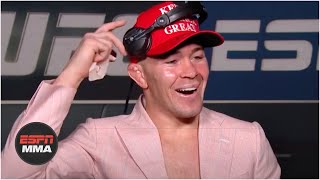 Colby Covington gets a call from President Trump after his victory vs Tyron Woodley  ESPN MMA [upl. by Kieffer]