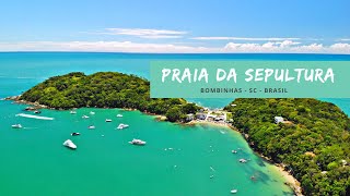 Praia Da Sepultura  Bombinhas  SC  4K Vídeo [upl. by Goodspeed]