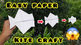 Easy paper kite craft tutorial for beginners Easy paper craft ideas 💡 for kids ❤️ [upl. by Atterual658]