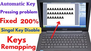 Laptop Keyboard Automatic Typing Problem  How to Stop Auto Key Press  Lenovo Dell  Remapping [upl. by Lramaj]