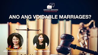 Ano ang Voidable marriages in the Philippines [upl. by Roseanne]